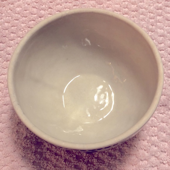 Poland Vintage Boleslawiec Wiza Pottery Apple Baker/Candy Dish w/Blue He… - Picture 4 of 6